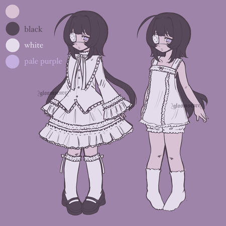 full body, flat colors